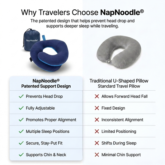 The Nap Noodle Neck PIllow